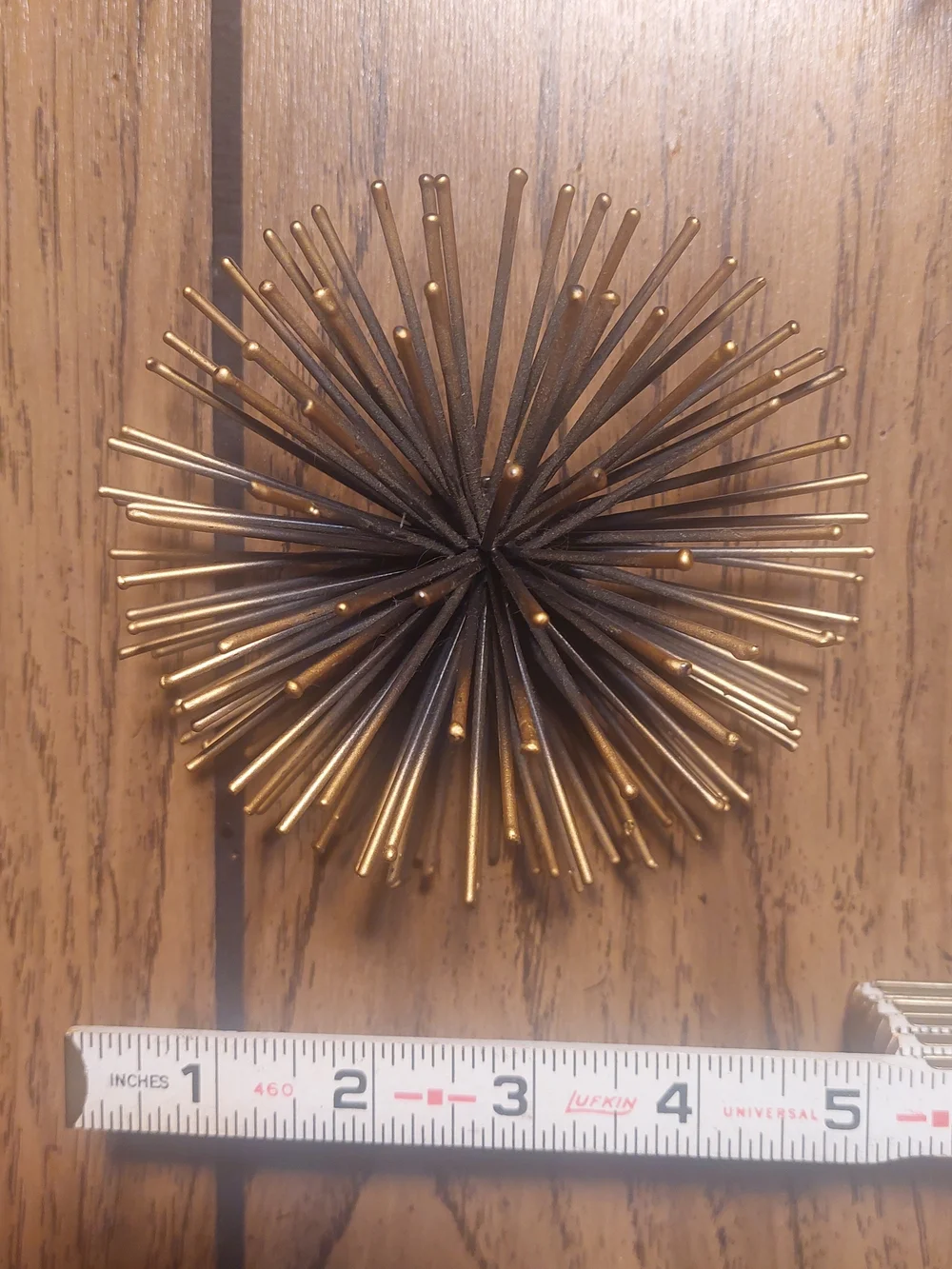 Metal Sunburst Wall Sculptures - Set of 3 Sea Urchin Atomic Retro MCM